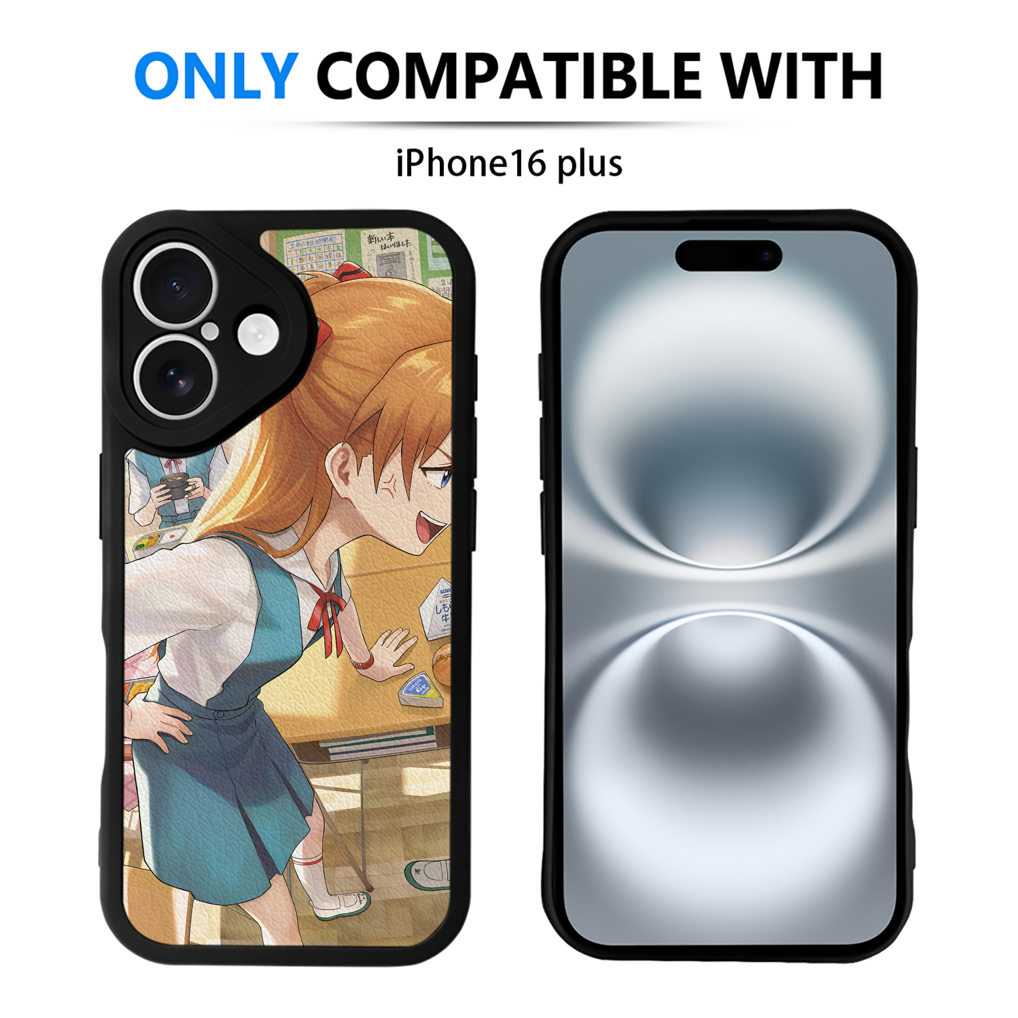 （画像用） EVA 新世紀エヴァンゲリオン 【iPhone 16シリーズ対応】シリコンスマホケース（レザー調） 材質：シリコン